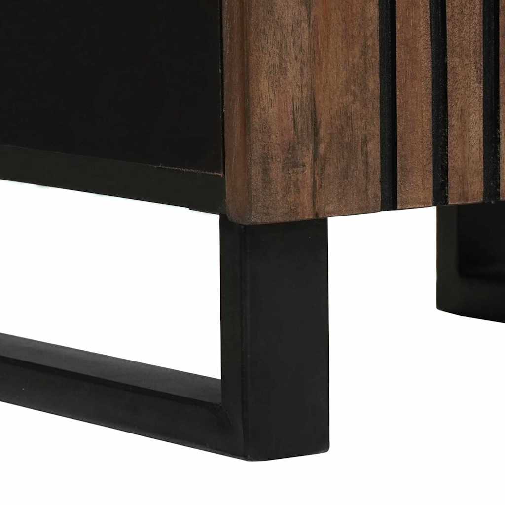 Badrumsskåp med handfat Valnöt 38 x 33 x 160 cm Konstruerat trä