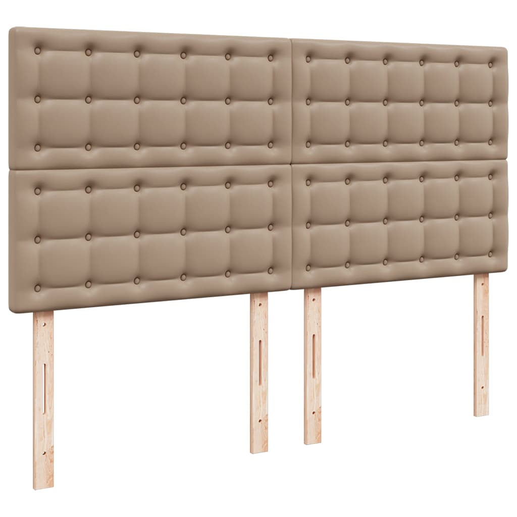 Ottoman sängram med madrass cappuccino 160x200 cm konstläder