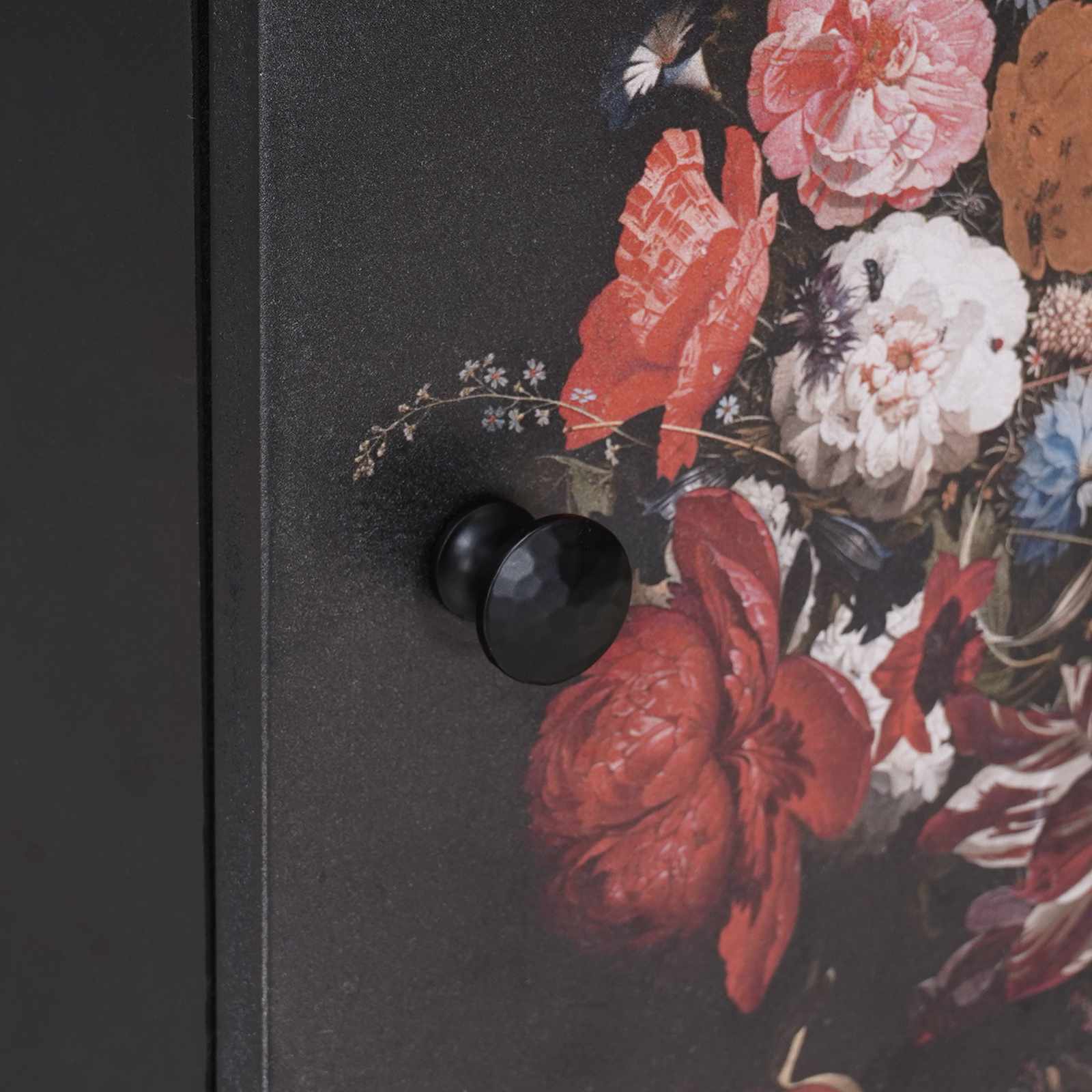 Sängbord med Dörr 2 pcs Svart 40 x 33 x 46 cm Massivt mangoträ