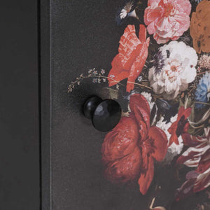 Sängbord med Dörr 2 pcs Svart 40 x 33 x 46 cm Massivt mangoträ