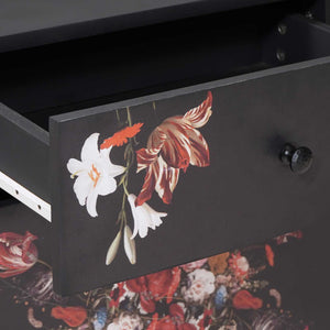 Sängbord Flerfärgsdesign 50 x 33 x 60 cm Massivt mangoträ