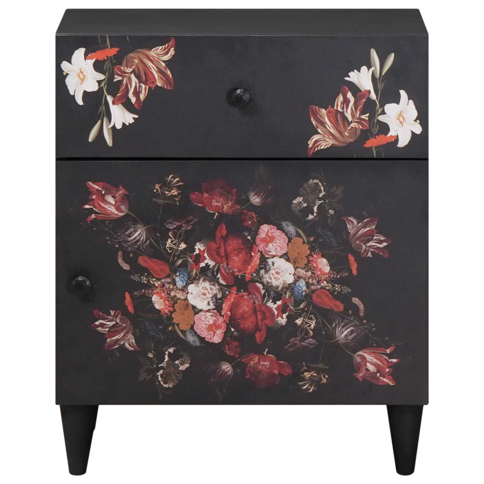 Sängbord Flerfärgsdesign 50 x 33 x 60 cm Massivt mangoträ