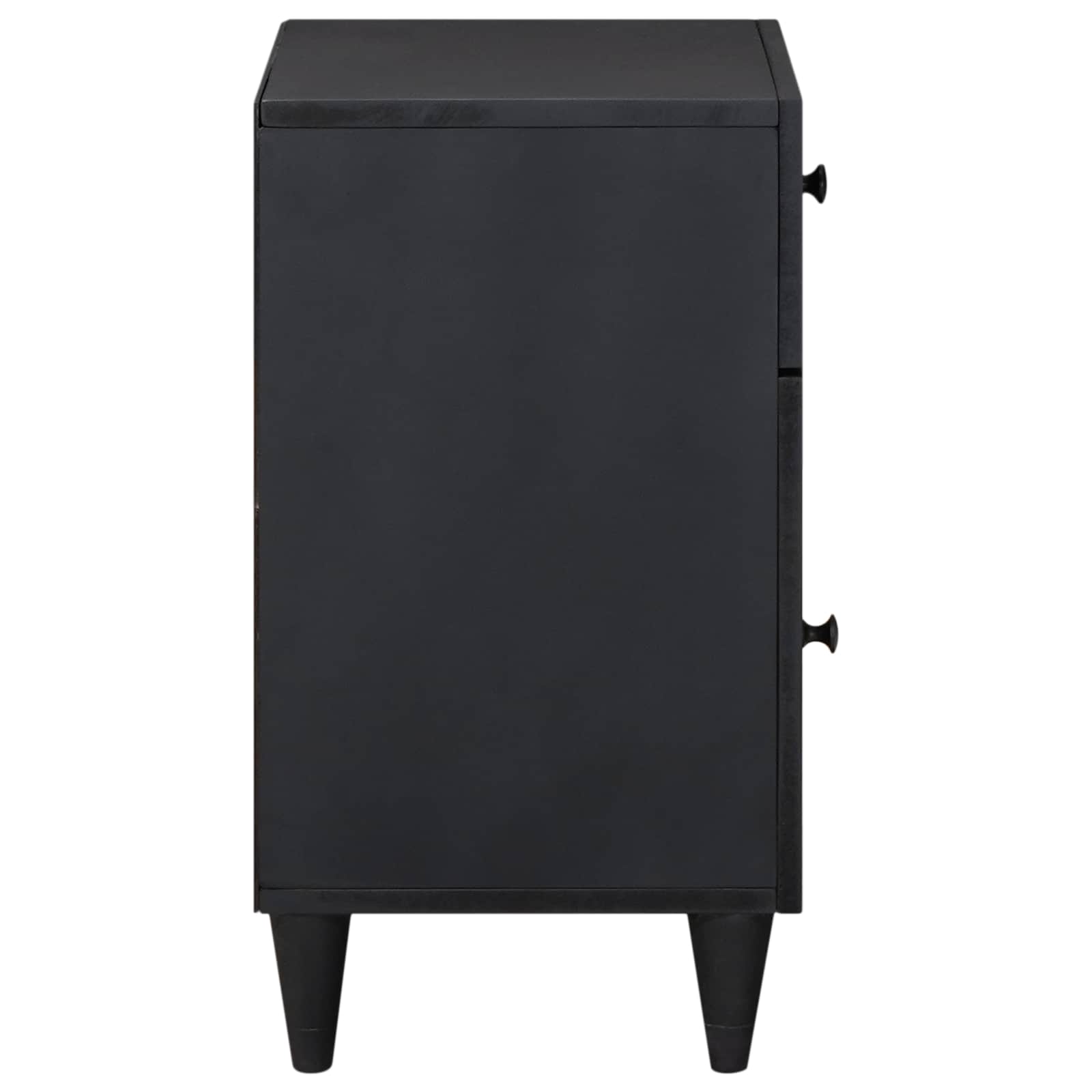 Sängbord Flerfärgsdesign 50 x 33 x 60 cm Massivt mangoträ