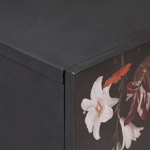 Sängbord Flerfärgsdesign 50 x 33 x 60 cm Massivt mangoträ