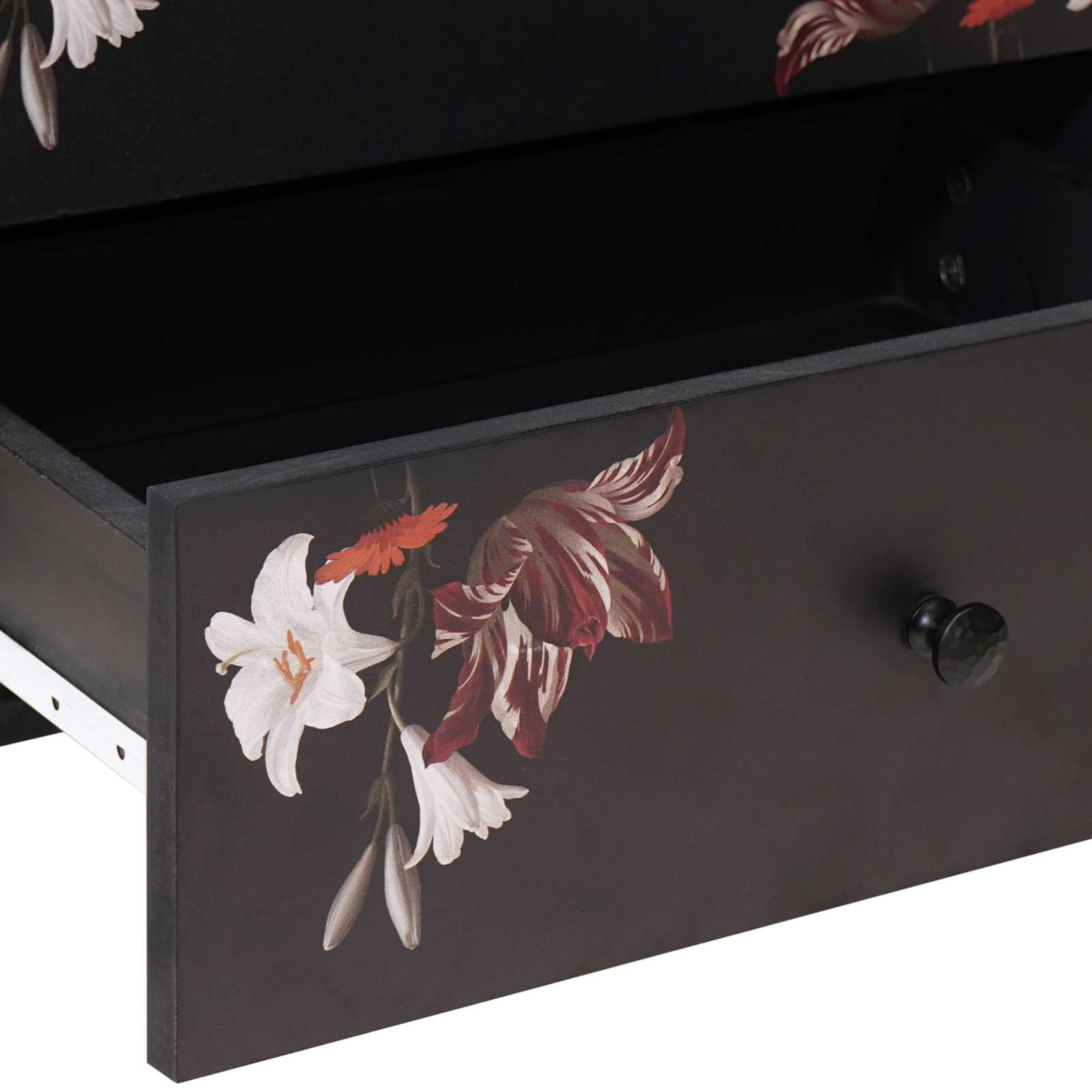 Sängbord Flerfärgsdesign 50 x 33 x 60 cm Massivt mangoträ