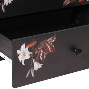 Sängbord Flerfärgsdesign 50 x 33 x 60 cm Massivt mangoträ