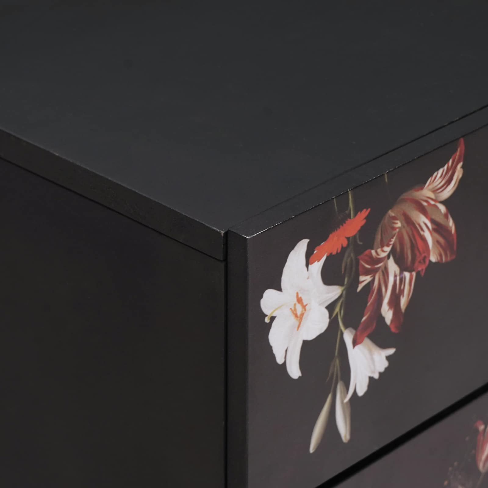 Sängbord Flerfärgsdesign 50 x 33 x 60 cm Massivt mangoträ