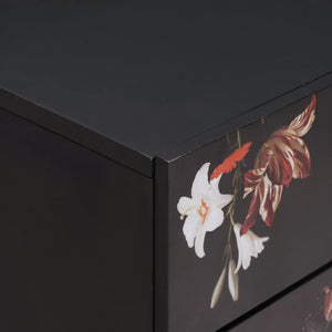 Sängbord Flerfärgsdesign 50 x 33 x 60 cm Massivt mangoträ