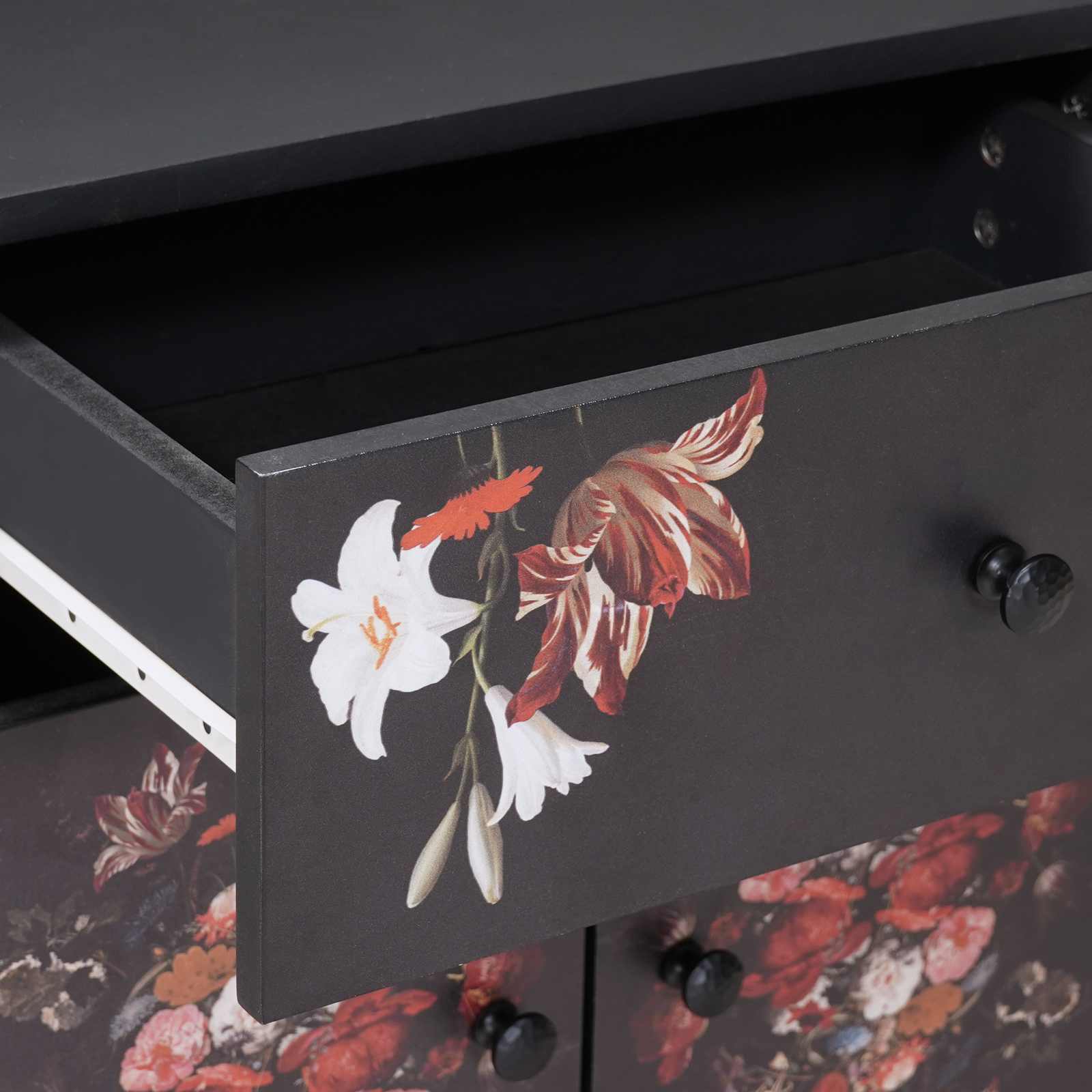 Sängbord Flerfärgsdesign 50 x 33 x 60 cm Massivt mangoträ