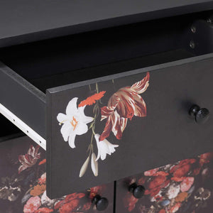 Sängbord Flerfärgsdesign 50 x 33 x 60 cm Massivt mangoträ