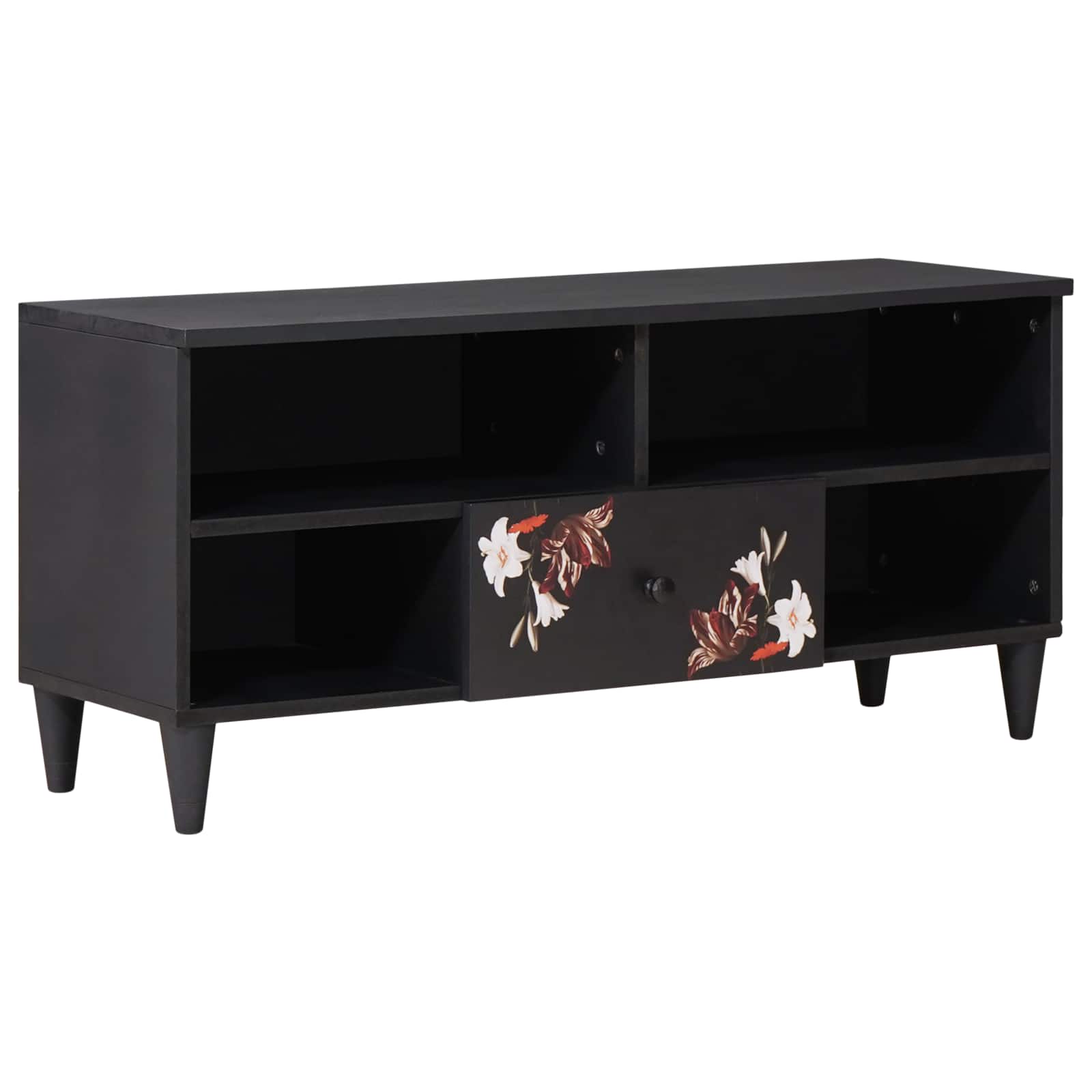 Förvaringsskåp med låda Flerfärgsdesign 100 x 33,5 x 46 cm