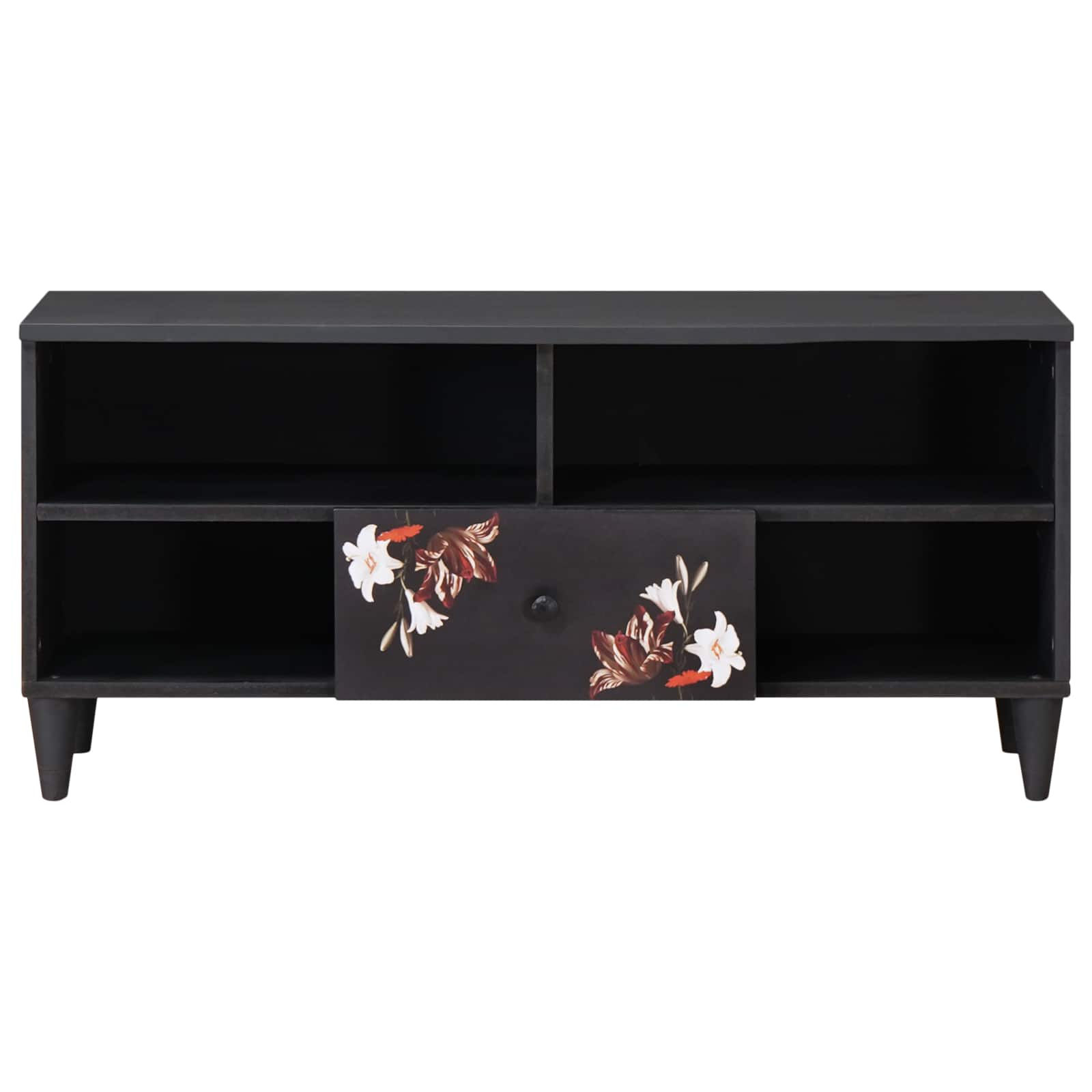 Förvaringsskåp med låda Flerfärgsdesign 100 x 33,5 x 46 cm