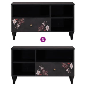 Förvaringsskåp med låda Flerfärgsdesign 80 x 33,5 x 46 cm