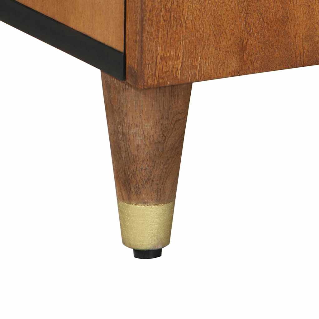 TV-skåp med hylla Honung brun 105 x 33 x 46 cm Massivt mangoträ