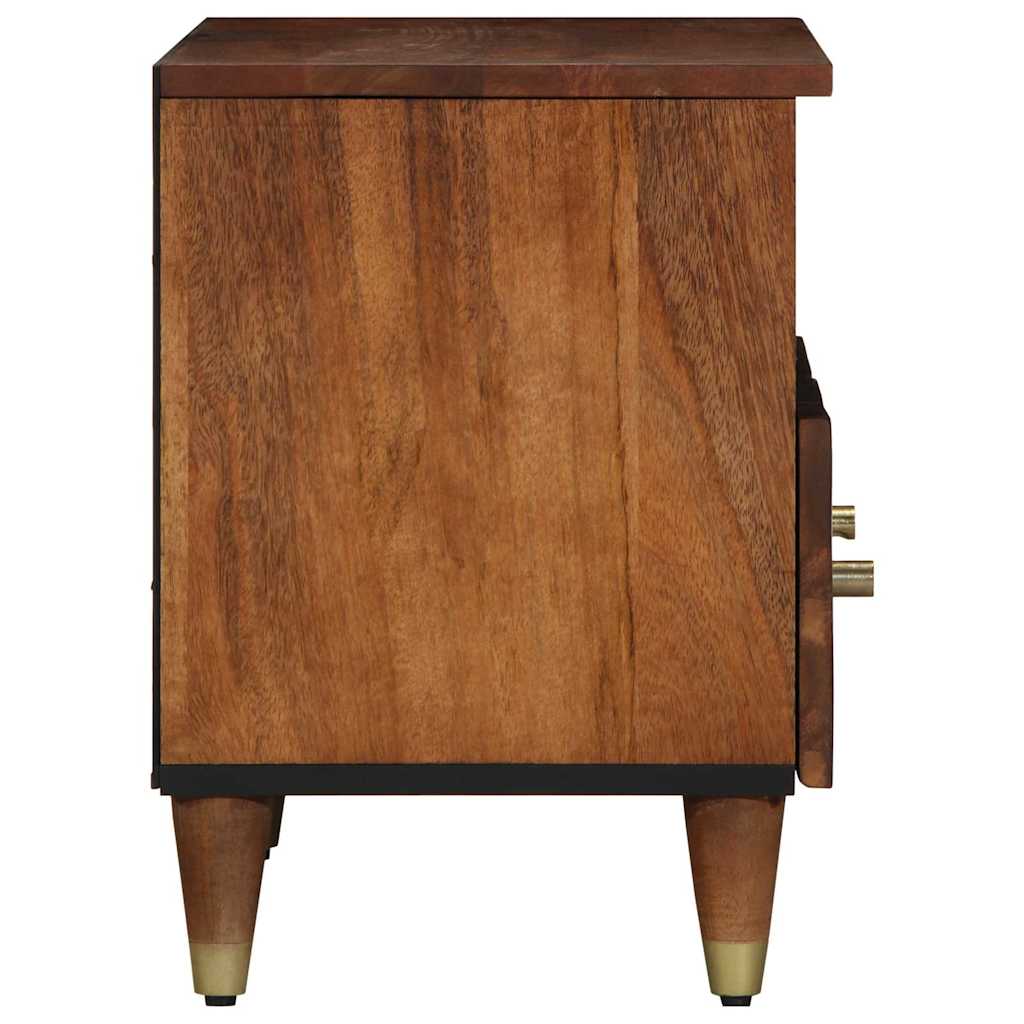 TV-skåp med låda Honung brun 70 x 33 x 46 cm Massivt mangoträ