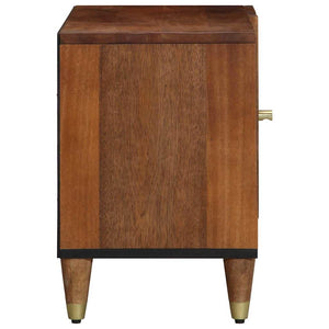 TV-skåp med hylla Honung brun 80 x 33 x 46 cm Massivt mangoträ