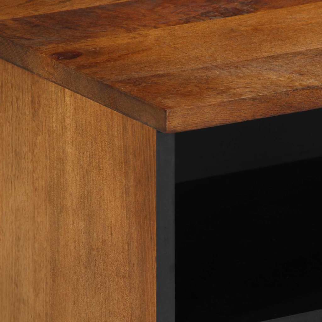 TV-skåp med låda Honung brun 100 x 33 x 46 cm Massivt mangoträ