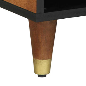 TV-skåp med låda Honung brun 100 x 33 x 46 cm Massivt mangoträ