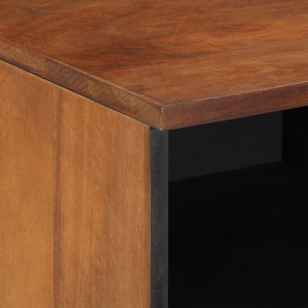 TV-skåp med låda Honung brun 100 x 33 x 46 cm Massivt mangoträ