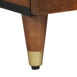 TV-skåp med låda Honung brun 100 x 33 x 46 cm Massivt mangoträ