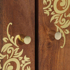 Diskbänksskåp Honung brun 62 x 33 x 58 cm Massivt mangoträ