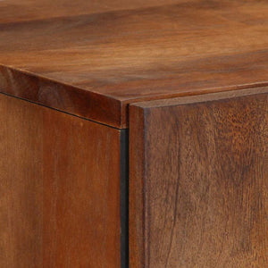 Skåp med låda med hylla Brun 60 x 33 x 100 cm Massivt mangoträ