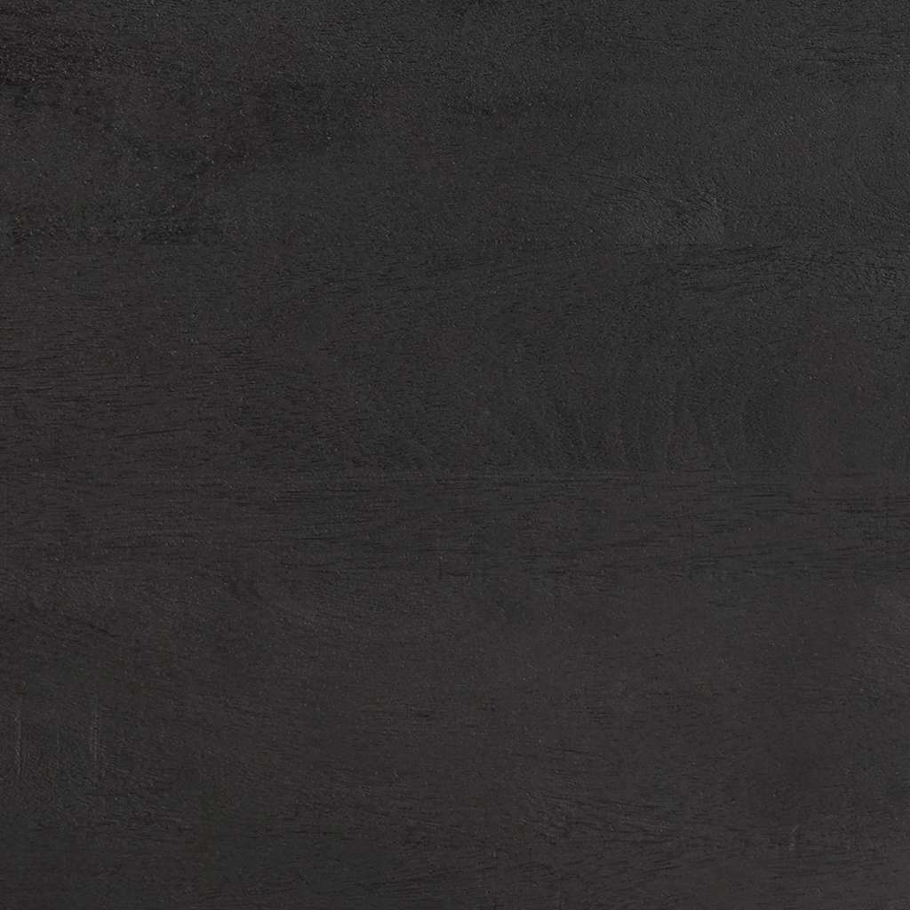 Sängbord med Dörr Svart 50 x 33 x 60 cm Massivt mangoträ