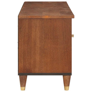 TV-skåp med låda Brun 100 x 33,5 x 46 cm Massivt mangoträ