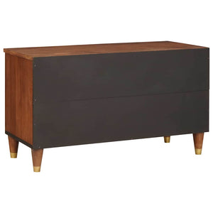 TV-skåp med låda Brun 80 x 33,5 x 46 cm Massivt mangoträ