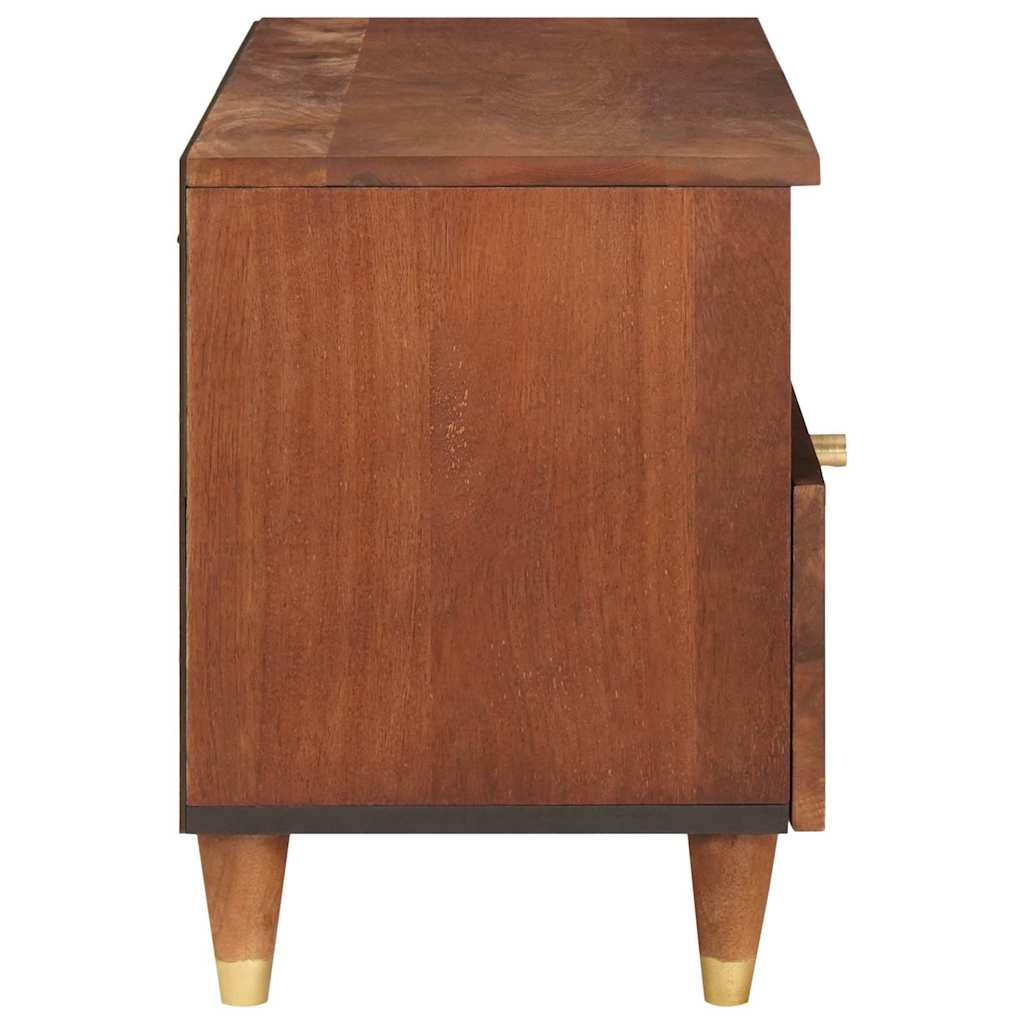 TV-skåp med låda Brun 80 x 33,5 x 46 cm Massivt mangoträ