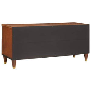 TV-skåp med låda Brun 100 x 33,5 x 46 cm Massivt mangoträ