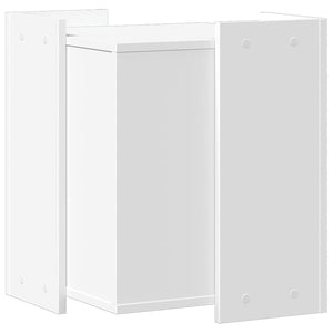 Skåp för kattlåda vit 42x42x51 cm konstruerat trä