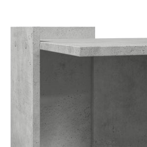 Skåp för kattlåda betonggrå 42x42x51 cm konstruerat trä