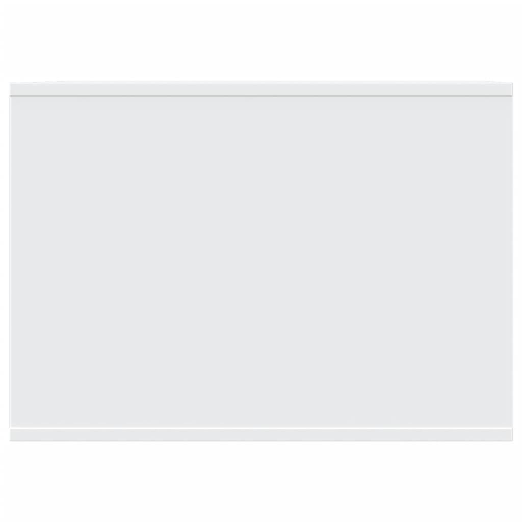 Skåp för kattlåda vit 47x59x42 cm konstruerat trä