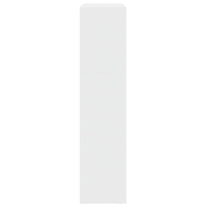 Bokhylla/Rumsavdelare 3 hyllor vit 123x29x123cm konstruerat trä