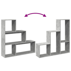 Bokhylla/Rumsavdelare 3 hyllor 123x29x123 cm konstruerat trä