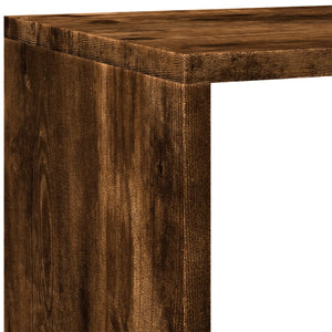 Bokhylla/Rumsavdelare 4 hyllor 143,5x29x143,5cm konstruerat trä