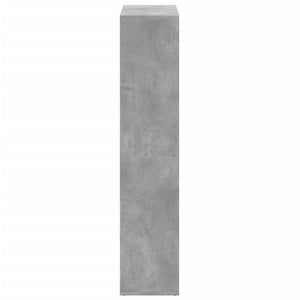 Bokhylla/Rumsavdelare betonggrå 69,5x29x137,5cm konstruerat trä