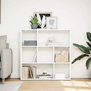 Bokhylla/Rumsavdelare vit 102x29x103,5 cm konstruerat trä