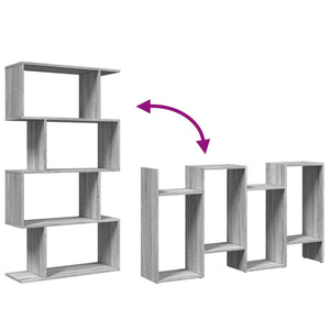 Bokhylla/Rumsavdelare 4 hyllplan 70x24x129 cm konstruerat trä