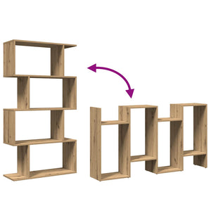 Bokhylla/Rumsavdelare 4 hyllplan ek 70x24x129cm konstruerat trä