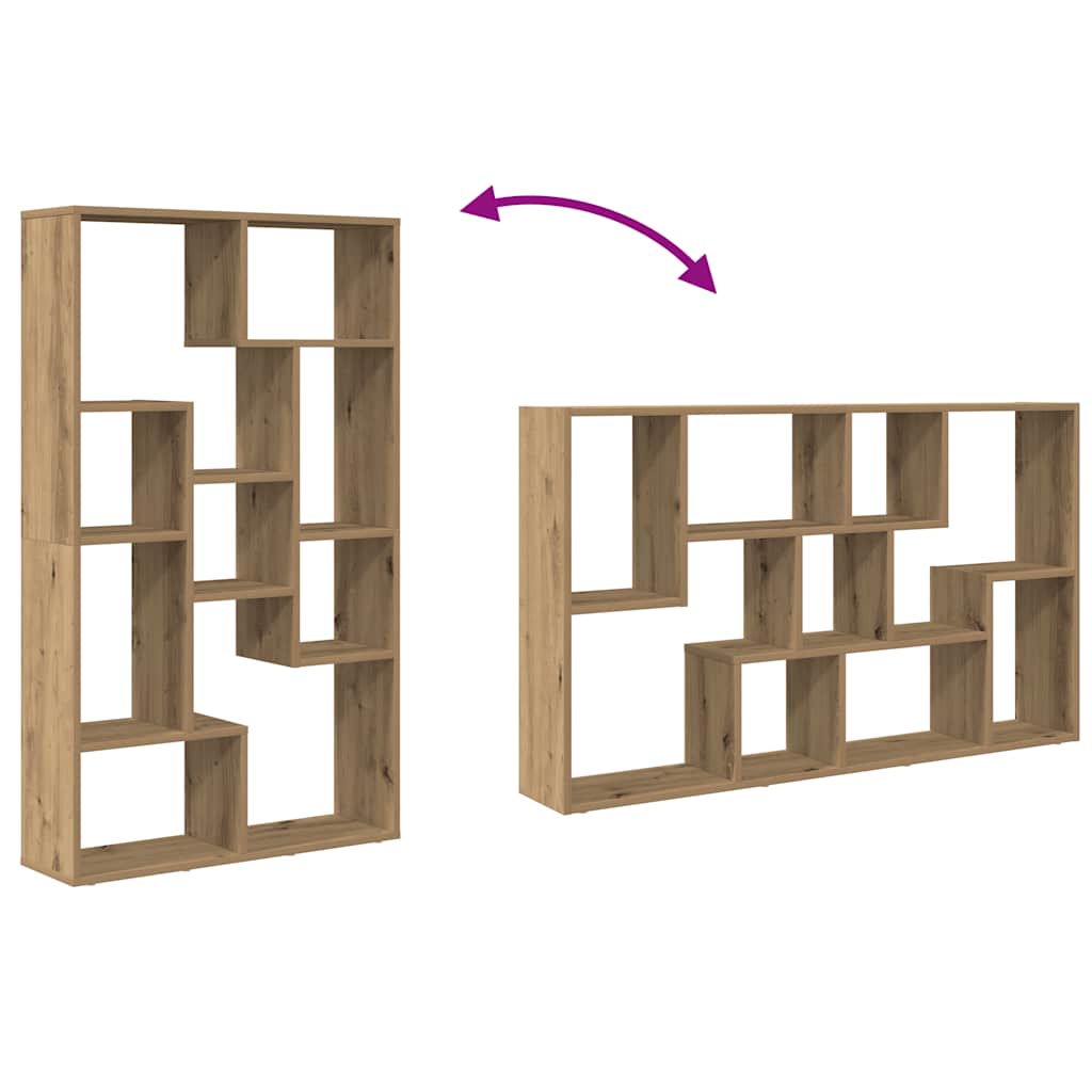 Bokhylla ek 72x20x120 cm konstruerat trä