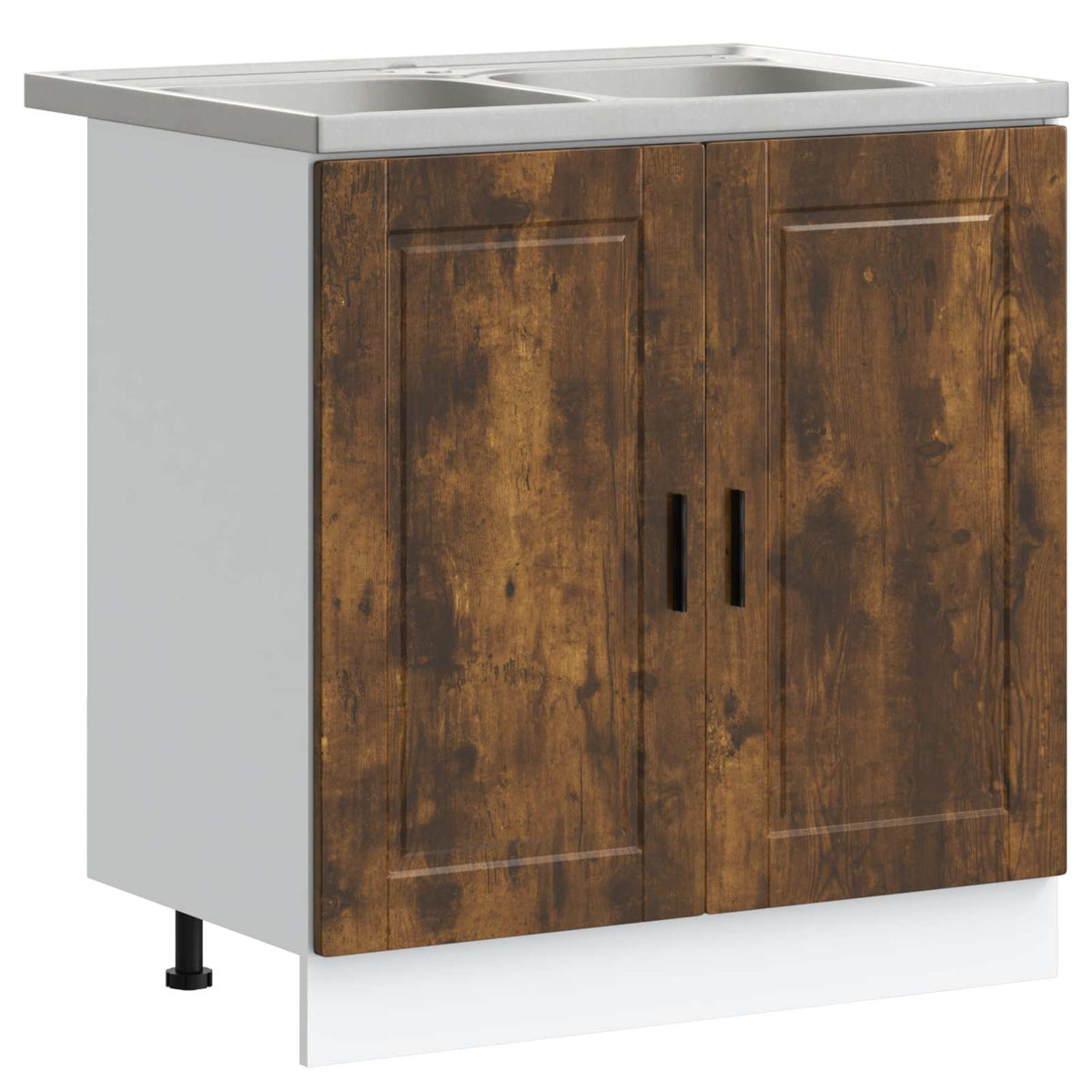 Diskbänksskåp Porto 2 st Brun 80 x 46 x 81,5 cm Konstruerat trä