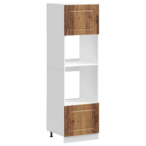 Ugnsskåp 2 st Kalmar åldrat trä konstruerat trä