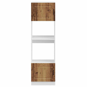 Ugnsskåp 2 st Kalmar åldrat trä konstruerat trä