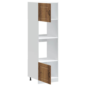 Ugnsskåp 2 st Kalmar åldrat trä konstruerat trä