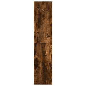 Bokhylla rökfärgad ek 60x24x109 cm konstruerat trä