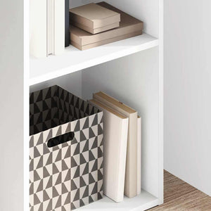 Bokhylla vit 40x30x152 cm konstruerat trä