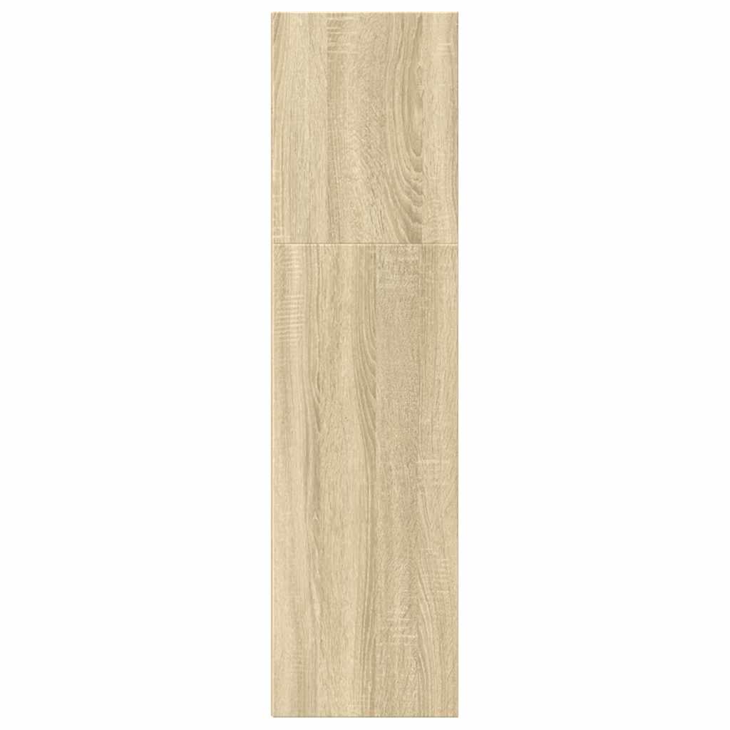 Bokhylla sonoma-ek 60x30x114 cm konstruerat trä