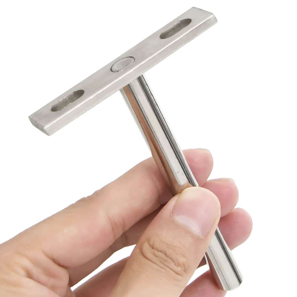 Konsoler för flytande hyllplan 12st osynlig Ø10x100 mm kolstål